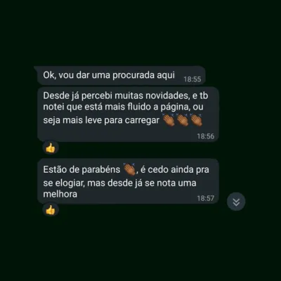 Depoimento de cliente satisfeito com o rateio de ferramentas de IA Cria com IA