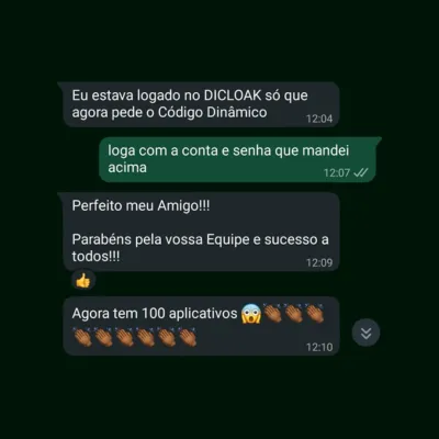 Cliente feliz com o app do rateio de ferramentas de IA Cria com IA